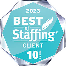 Best in Staffing 2023 10-Year Diamond Award