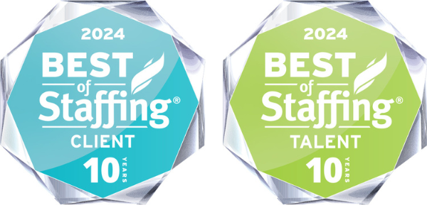 2024 Best of Staffing Client and Talent Award Badges