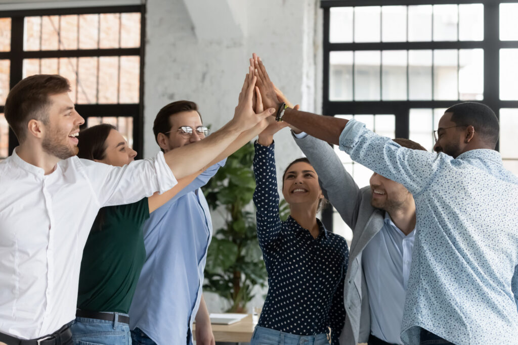 Happy and engaged employees